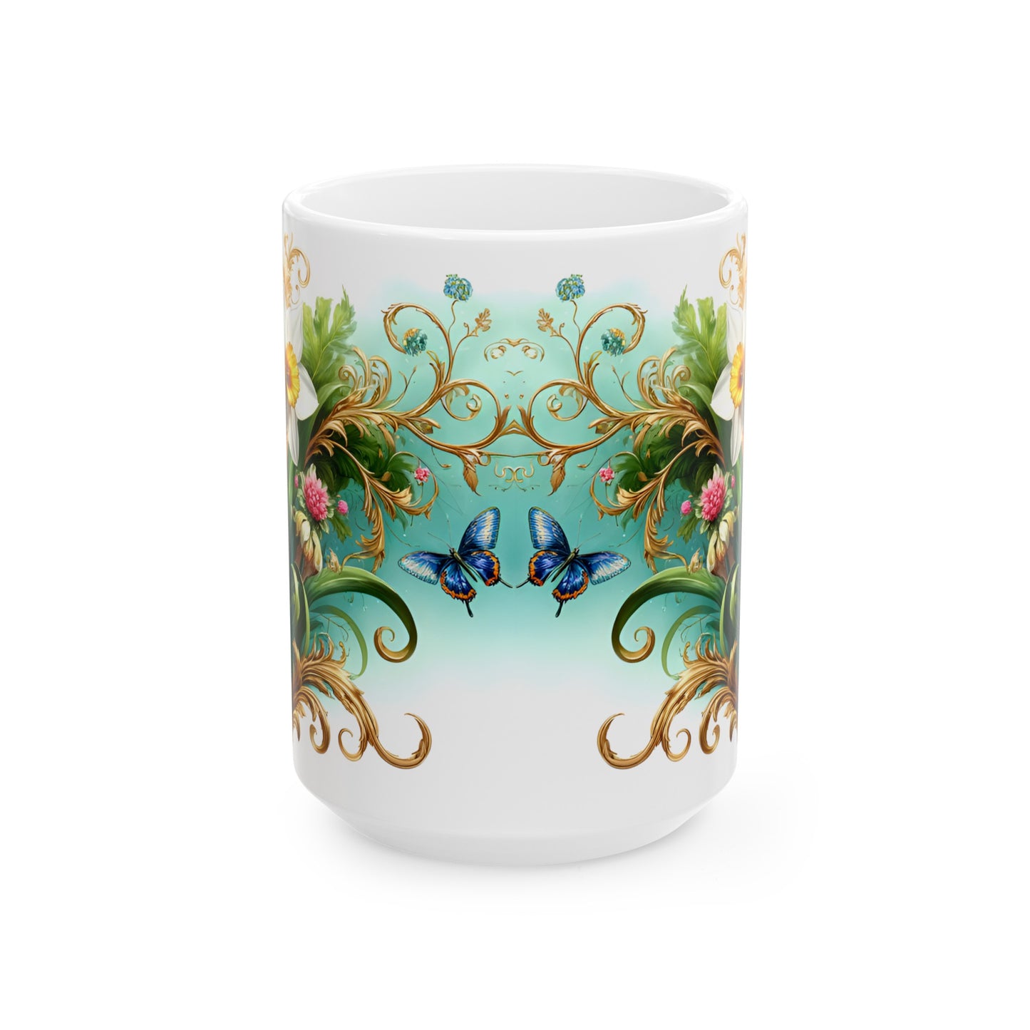 Birth Flower Mug, March - Daffodil, Sign of New Beginnings