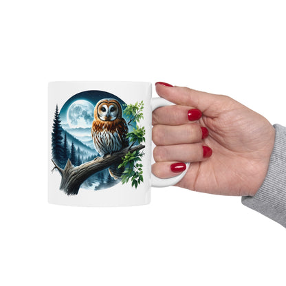 Mystical Owl Mug Collection - Magical Forest Owl Art, Multiple Sizes - Ideal Gift for Nature Enthusiasts