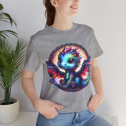 Baby Dragon T-Shirt - Whimsical Creature Art Tee, Unisex, Soft Cotton - Perfect for Fantasy and Dragon Enthusiasts