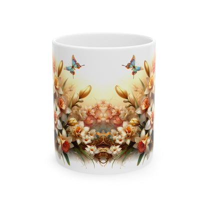 Birth Flower Mug, March - Jonquil, Warmth of Affection