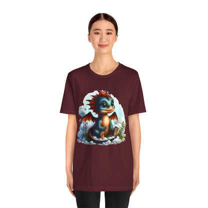 Baby Dragon T-Shirt - Whimsical Creature Art Tee, Unisex, Soft Cotton - Perfect for Fantasy and Dragon Enthusiasts