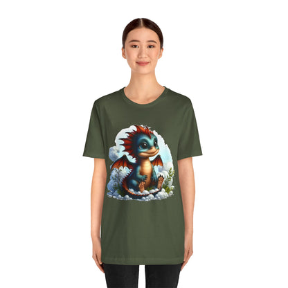 Baby Dragon T-Shirt - Whimsical Creature Art Tee, Unisex, Soft Cotton - Perfect for Fantasy and Dragon Enthusiasts