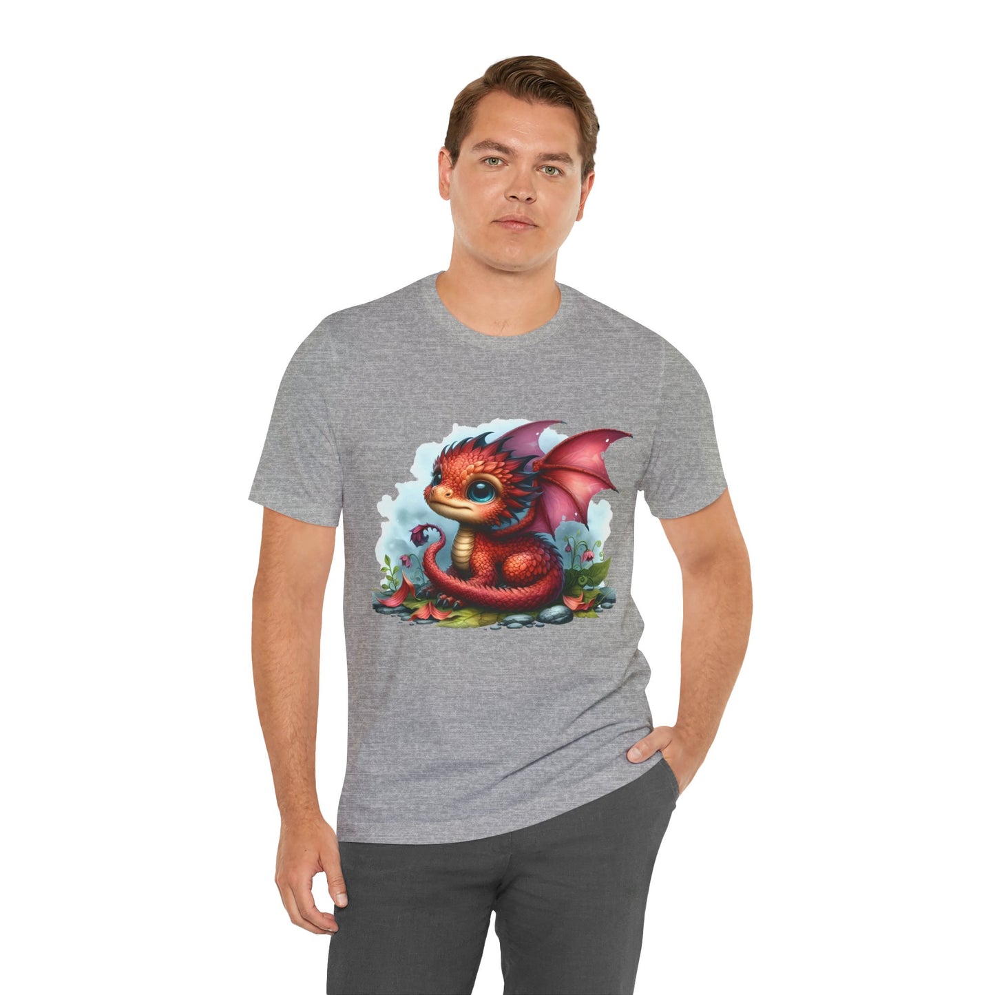 Baby Dragon T-Shirt - Whimsical Creature Art Tee, Unisex, Soft Cotton - Perfect for Fantasy and Dragon Enthusiasts