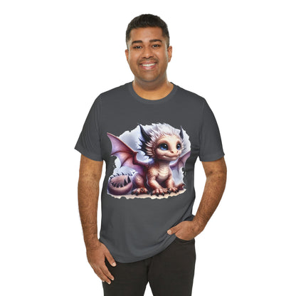 Baby Dragon T-Shirt - Whimsical Creature Art Tee, Unisex, Soft Cotton - Perfect for Fantasy and Dragon Enthusiasts