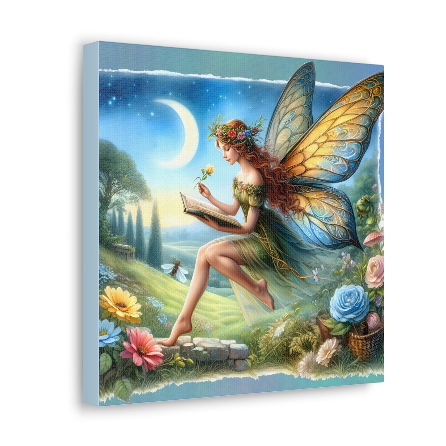 Fairy Canvas Print - Mystical Artwork, Ethereal Woodland Scene