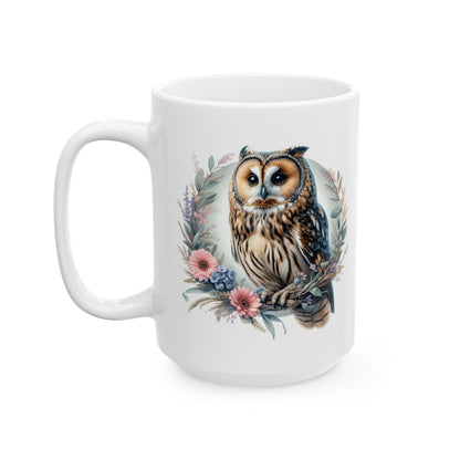 Mystical Owl Mug Collection - Magical Forest Owl Art, Multiple Sizes - Ideal Gift for Nature Enthusiasts