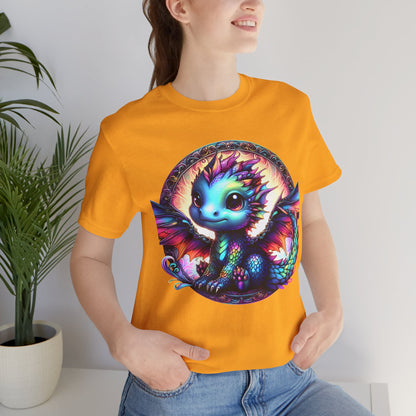 Baby Dragon T-Shirt - Whimsical Creature Art Tee, Unisex, Soft Cotton - Perfect for Fantasy and Dragon Enthusiasts