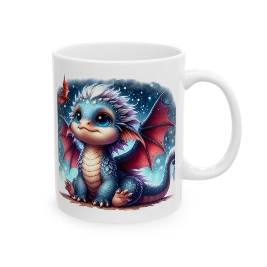 Baby Dragon Coffee Mug - Colorful Fantasy Art Cup, 11oz and 15 oz sizes - Perfect Gift for Dragon Lovers