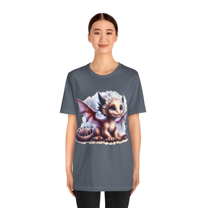 Baby Dragon T-Shirt - Whimsical Creature Art Tee, Unisex, Soft Cotton - Perfect for Fantasy and Dragon Enthusiasts