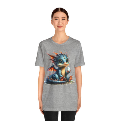 Baby Dragon T-Shirt - Whimsical Creature Art Tee, Unisex, Soft Cotton - Perfect for Fantasy and Dragon Enthusiasts