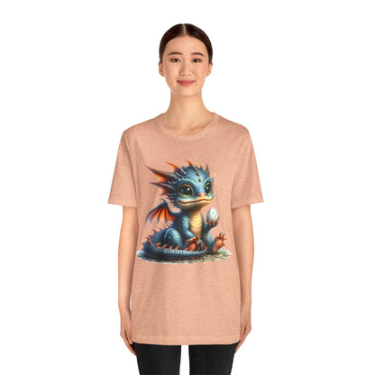 Baby Dragon T-Shirt - Whimsical Creature Art Tee, Unisex, Soft Cotton - Perfect for Fantasy and Dragon Enthusiasts