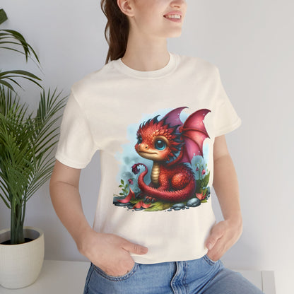 Baby Dragon T-Shirt - Whimsical Creature Art Tee, Unisex, Soft Cotton - Perfect for Fantasy and Dragon Enthusiasts