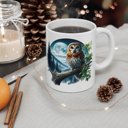 Mystical Owl Mug Collection - Magical Forest Owl Art, Multiple Sizes - Ideal Gift for Nature Enthusiasts