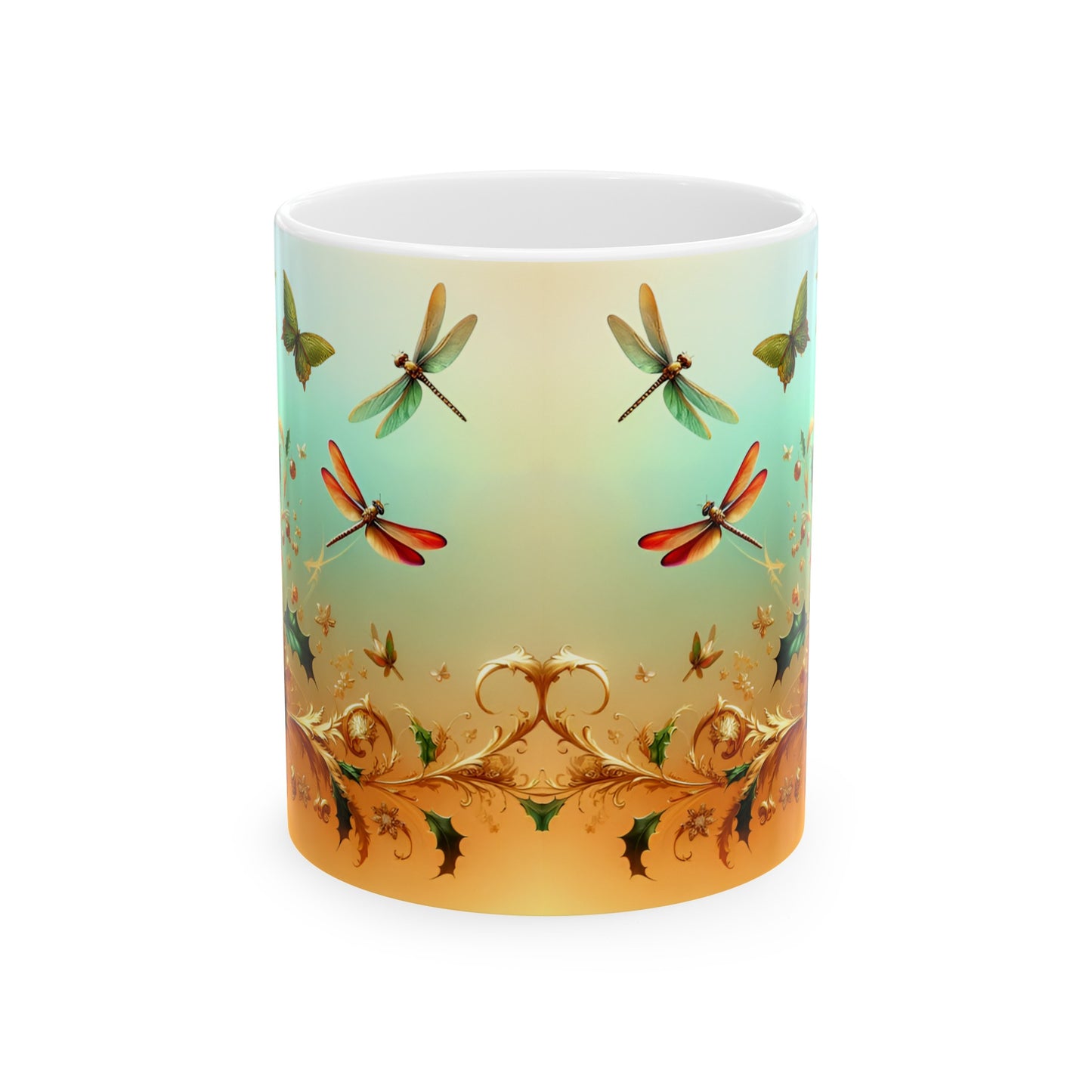 Birth Flower Mug, December - Holly, Defense and Eternal Life