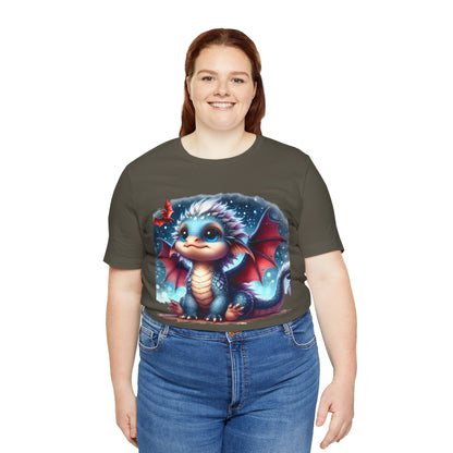 Baby Dragon T-Shirt - Whimsical Creature Art Tee, Unisex, Soft Cotton - Perfect for Fantasy and Dragon Enthusiasts