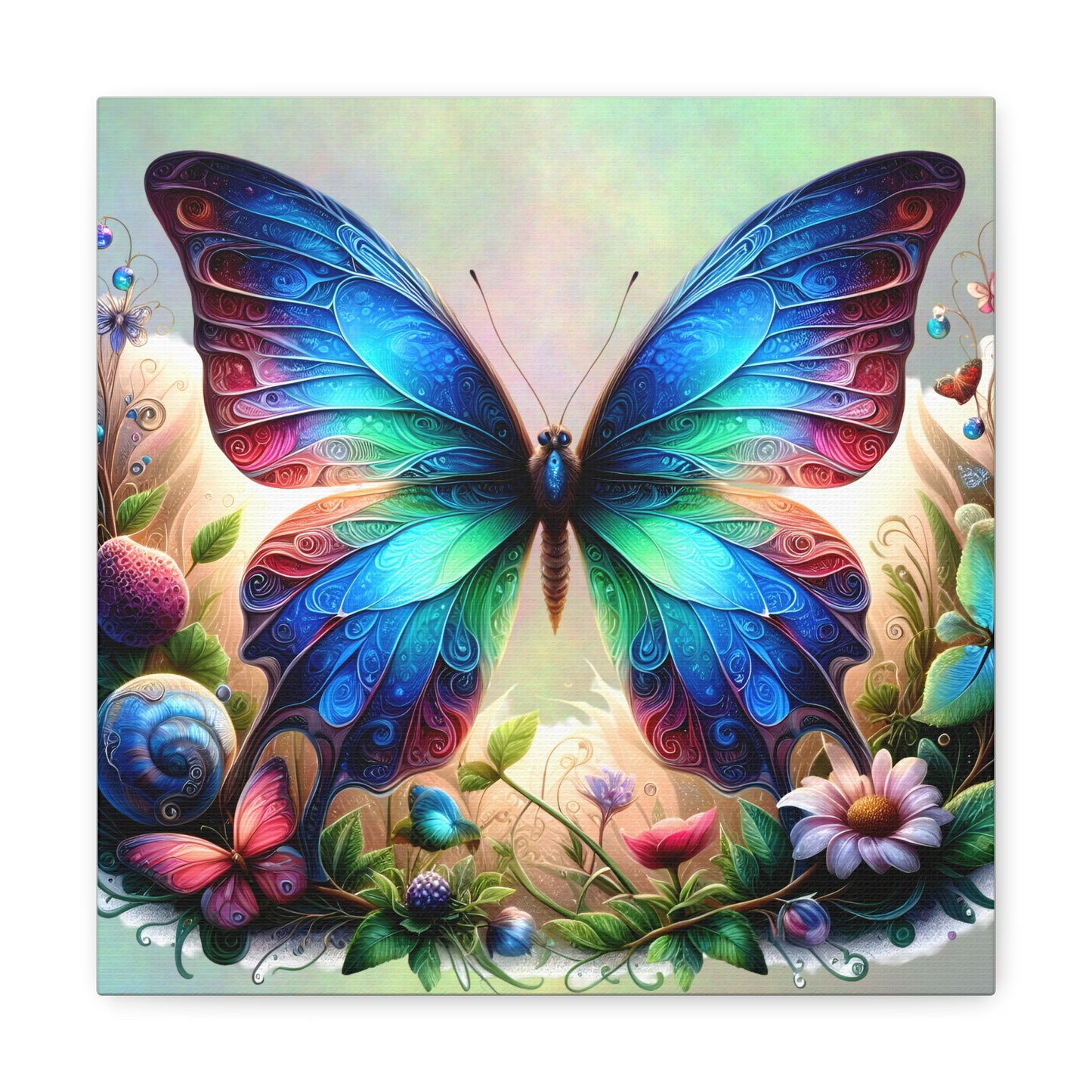 Butterfly Canvas Print - Ethereal Flight Art, Available in Multiple Sizes