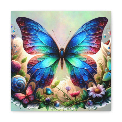 Butterfly Canvas Print - Ethereal Flight Art, Available in Multiple Sizes