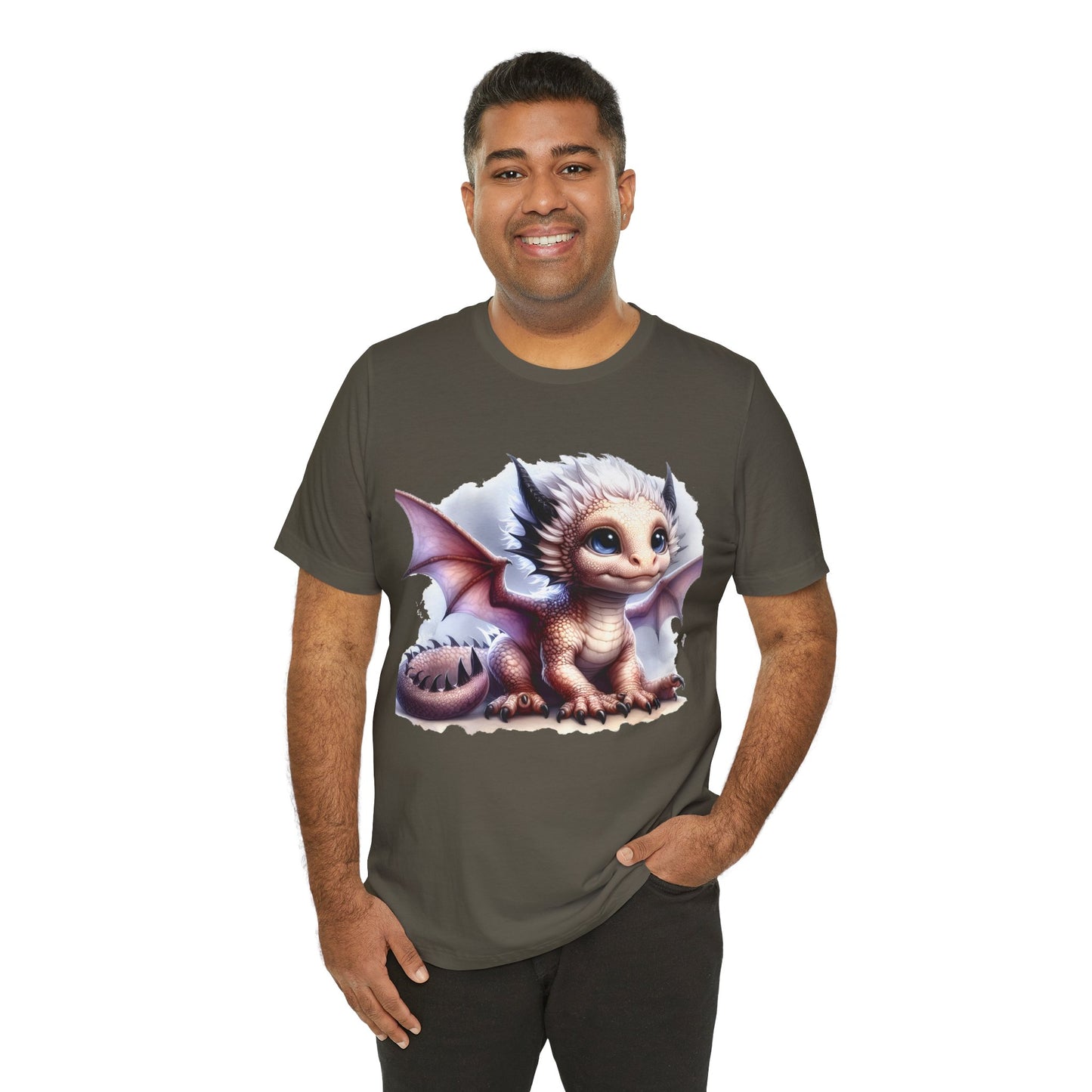 Baby Dragon T-Shirt - Whimsical Creature Art Tee, Unisex, Soft Cotton - Perfect for Fantasy and Dragon Enthusiasts