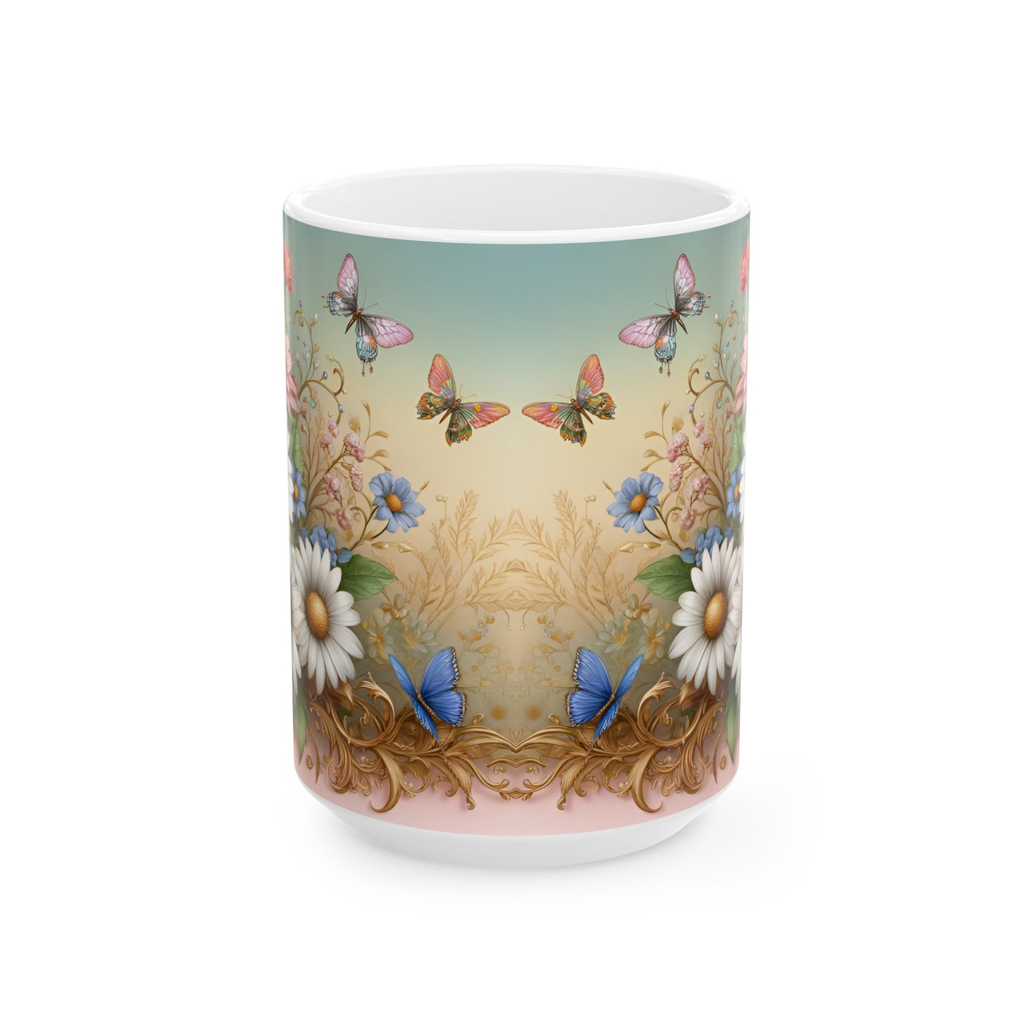 Birth Flower Mug, April - Daisy, Expression of Purity