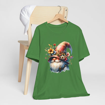 Gnome T-Shirt - Mystical Forest Dweller Art Tee, Unisex, Soft Cotton - Perfect for Garden and Fantasy Fans