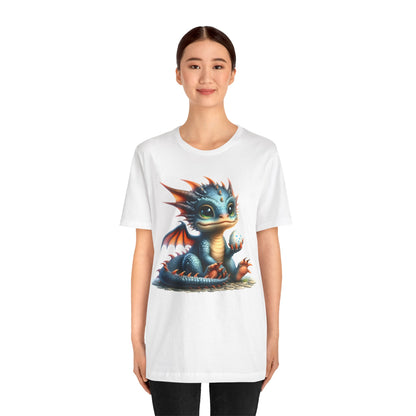 Baby Dragon T-Shirt - Whimsical Creature Art Tee, Unisex, Soft Cotton - Perfect for Fantasy and Dragon Enthusiasts