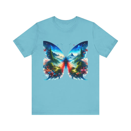 Butterfly T-shirt - Magical Artwork Shirt, Available in Multiple Sizes - Perfect for Fantasy Enthusiasts