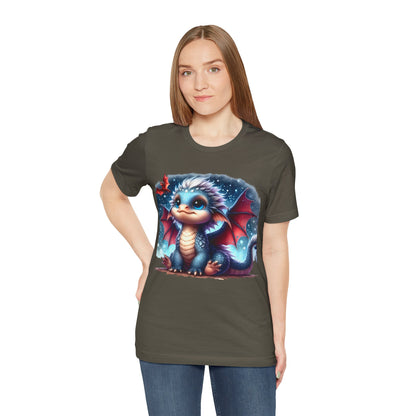 Baby Dragon T-Shirt - Whimsical Creature Art Tee, Unisex, Soft Cotton - Perfect for Fantasy and Dragon Enthusiasts