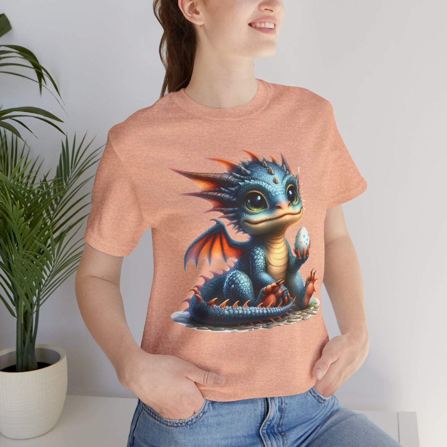 Baby Dragon T-Shirt - Whimsical Creature Art Tee, Unisex, Soft Cotton - Perfect for Fantasy and Dragon Enthusiasts