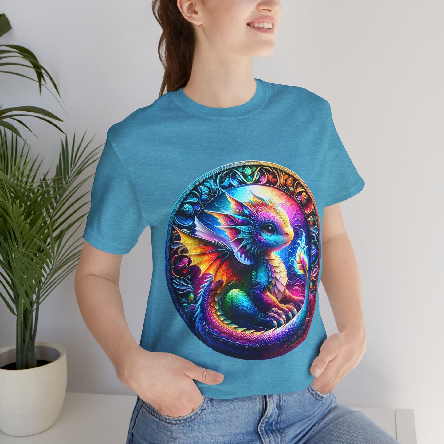 Baby Dragon T-Shirt - Whimsical Creature Art Tee, Unisex, Soft Cotton - Perfect for Fantasy and Dragon Enthusiasts