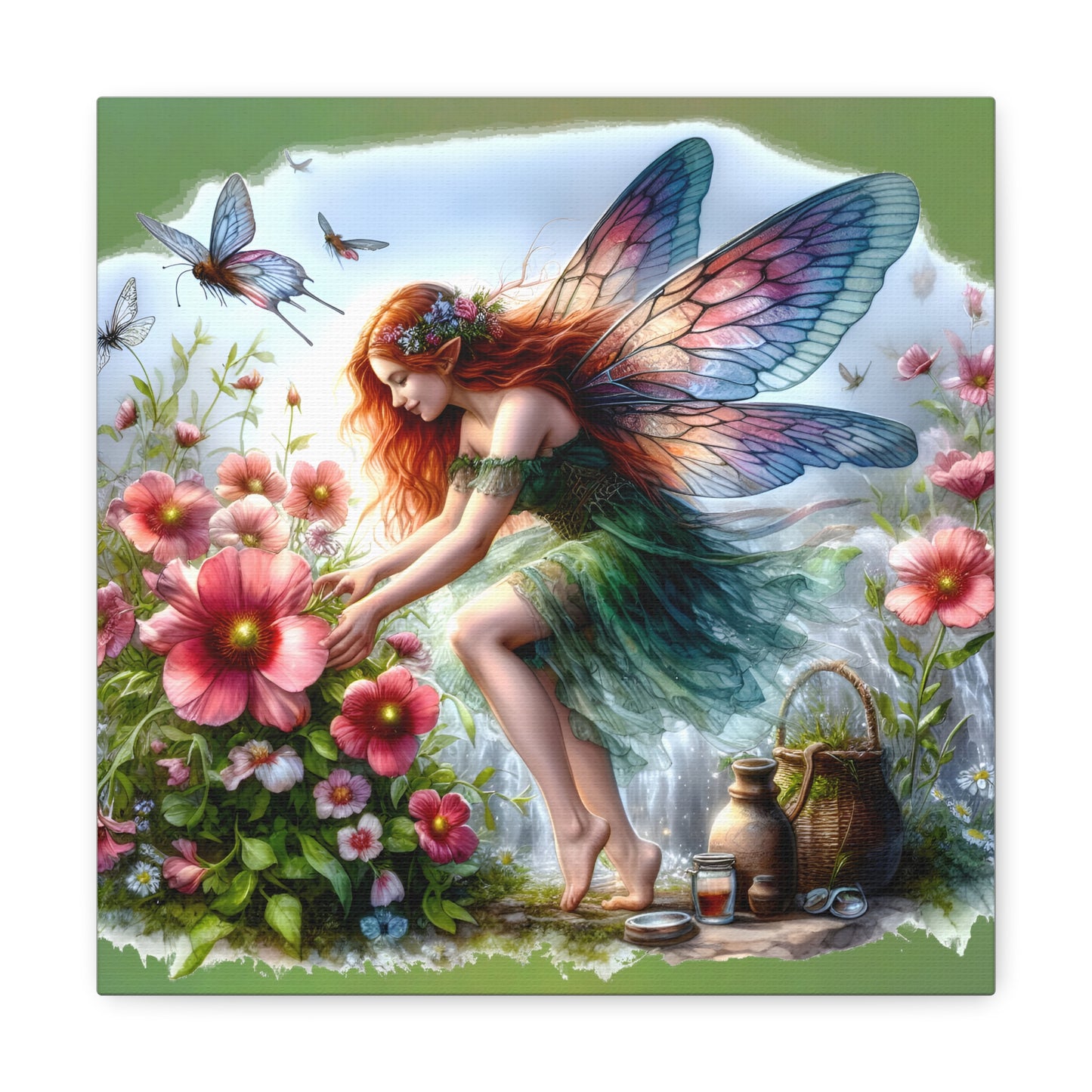 Fairy Canvas Print - Mystical Artwork, Ethereal Woodland Scene