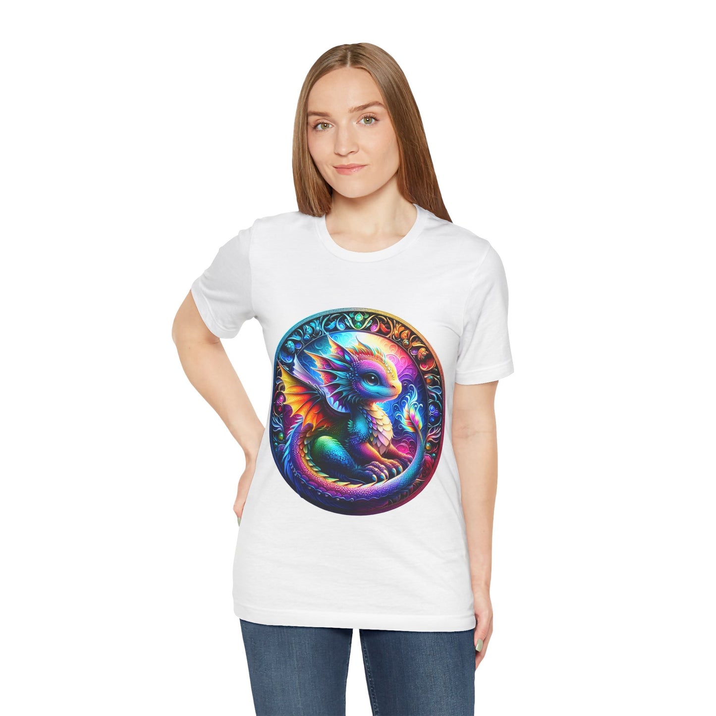 Baby Dragon T-Shirt - Whimsical Creature Art Tee, Unisex, Soft Cotton - Perfect for Fantasy and Dragon Enthusiasts