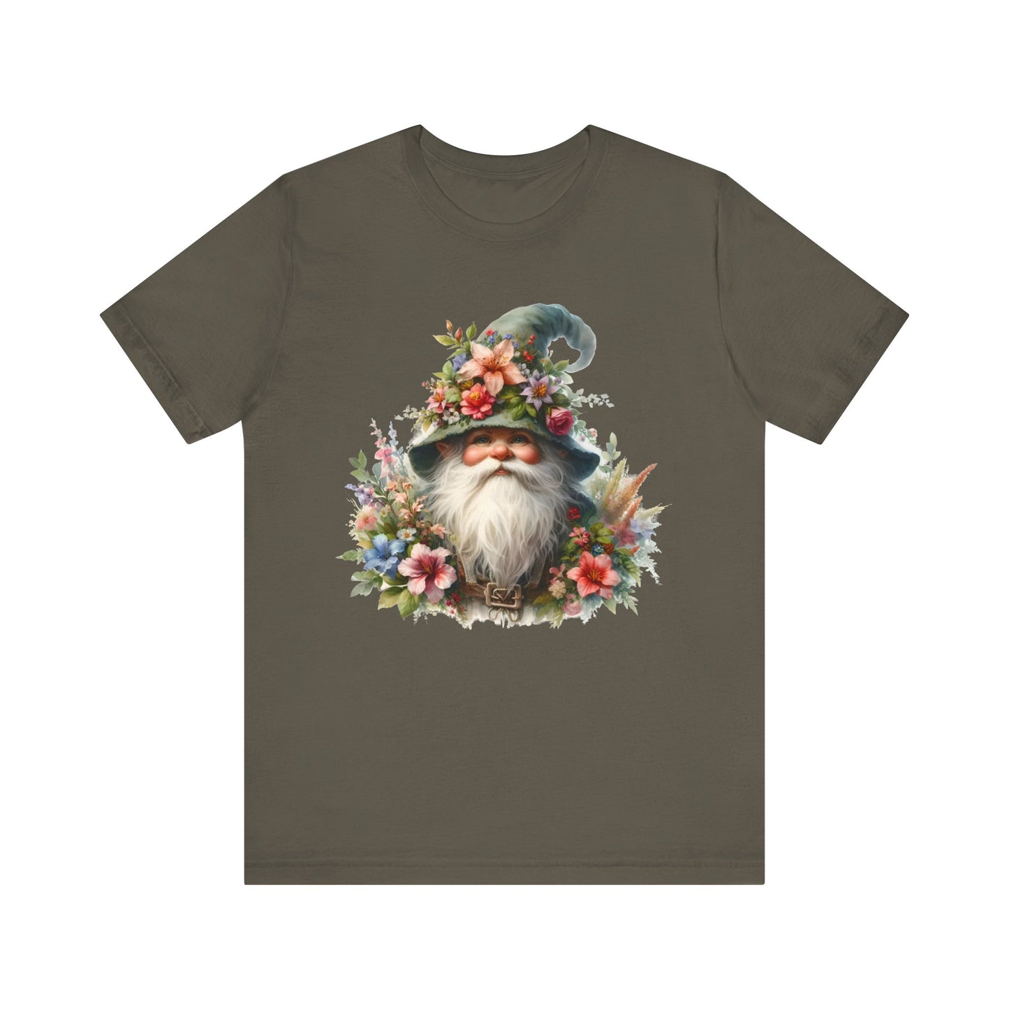 Gnome T-Shirt - Mystical Forest Dweller Art Tee, Unisex, Soft Cotton - Perfect for Garden and Fantasy Fans