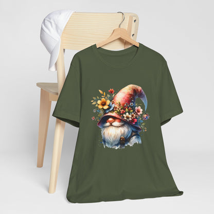 Gnome T-Shirt - Mystical Forest Dweller Art Tee, Unisex, Soft Cotton - Perfect for Garden and Fantasy Fans