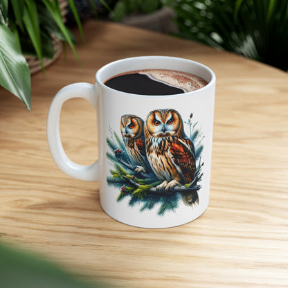 Mystical Owl Mug Collection - Magical Forest Owl Art, Multiple Sizes - Ideal Gift for Nature Enthusiasts