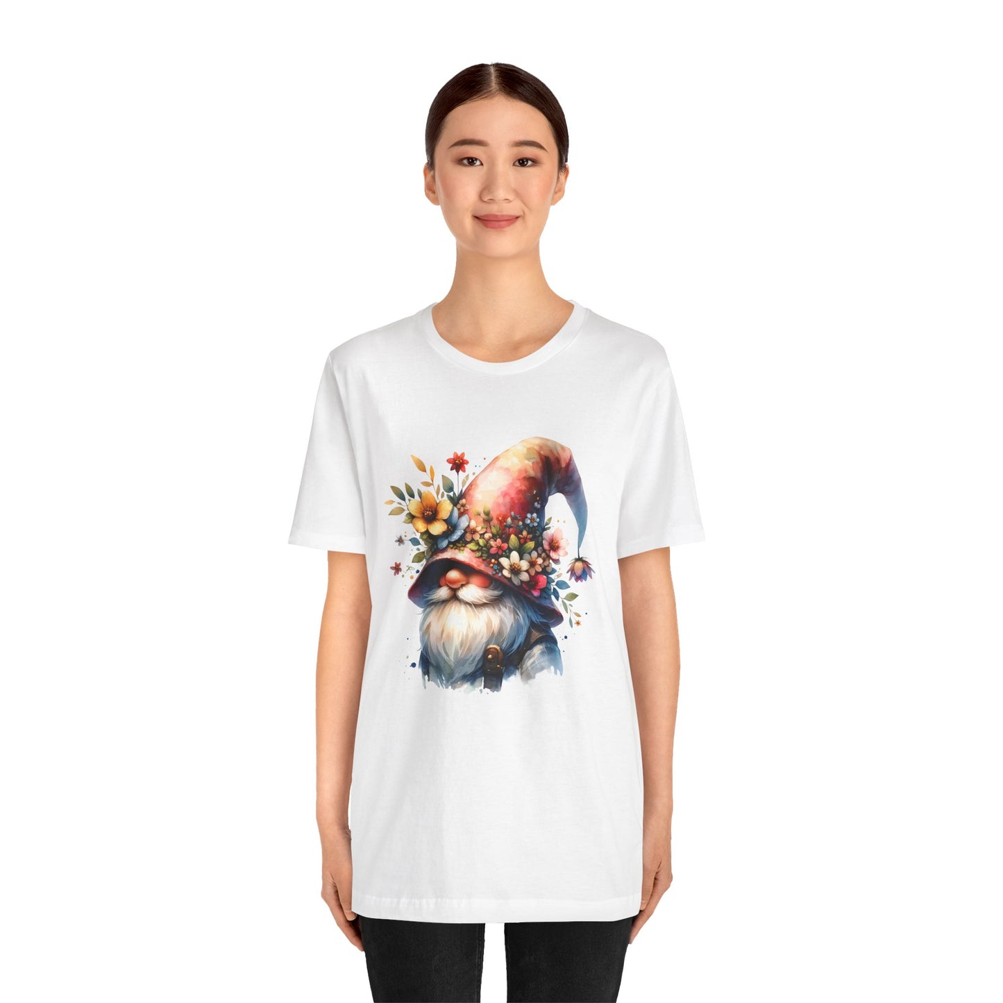 Gnome T-Shirt - Mystical Forest Dweller Art Tee, Unisex, Soft Cotton - Perfect for Garden and Fantasy Fans