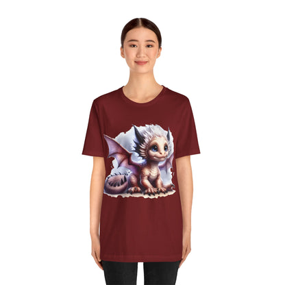 Baby Dragon T-Shirt - Whimsical Creature Art Tee, Unisex, Soft Cotton - Perfect for Fantasy and Dragon Enthusiasts