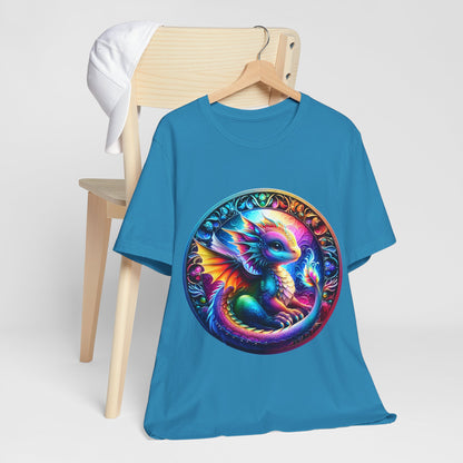 Baby Dragon T-Shirt - Whimsical Creature Art Tee, Unisex, Soft Cotton - Perfect for Fantasy and Dragon Enthusiasts