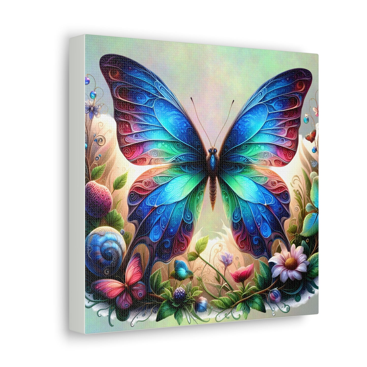 Butterfly Canvas Print - Ethereal Flight Art, Available in Multiple Sizes