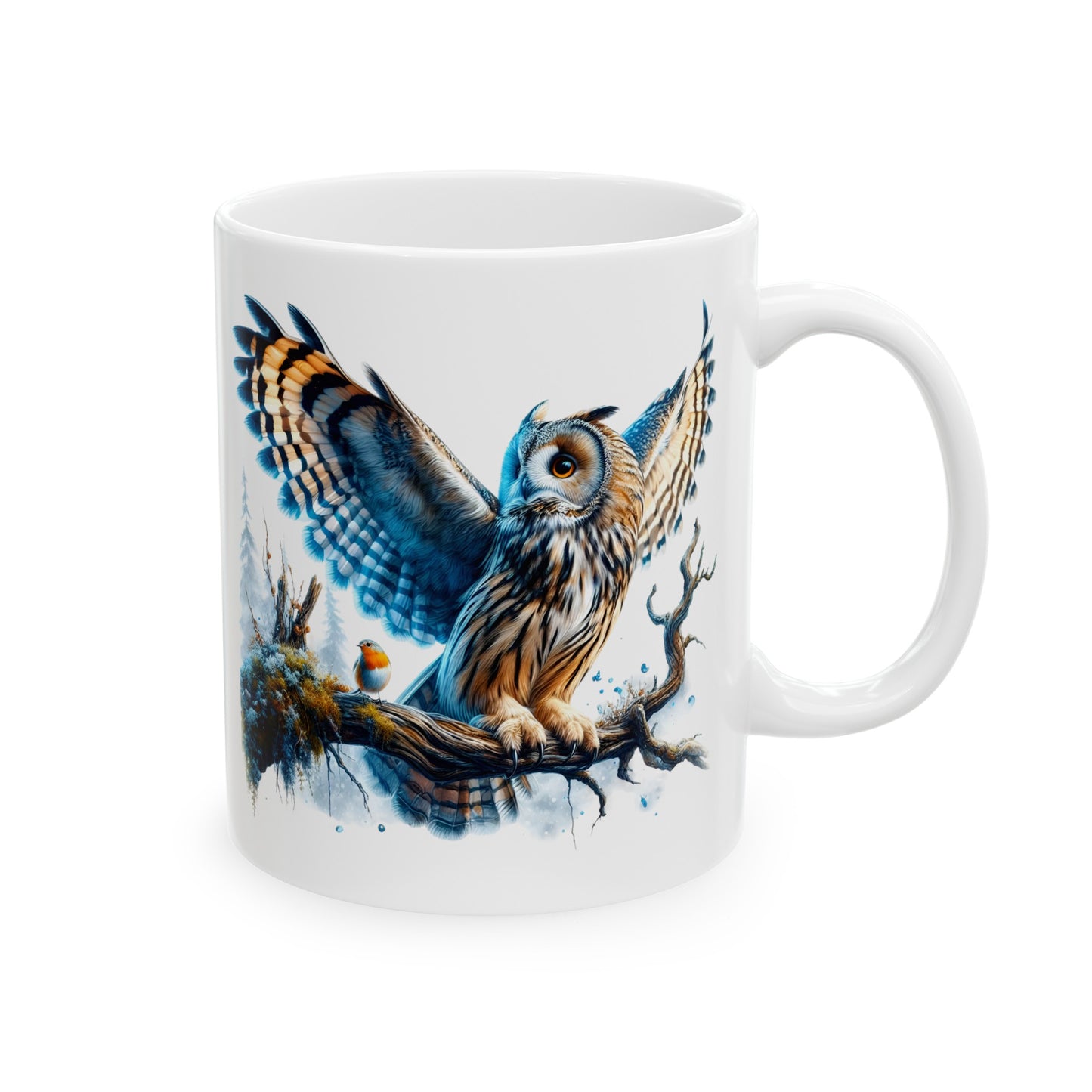 Mystical Owl Mug Collection - Magical Forest Owl Art, Multiple Sizes - Ideal Gift for Nature Enthusiasts