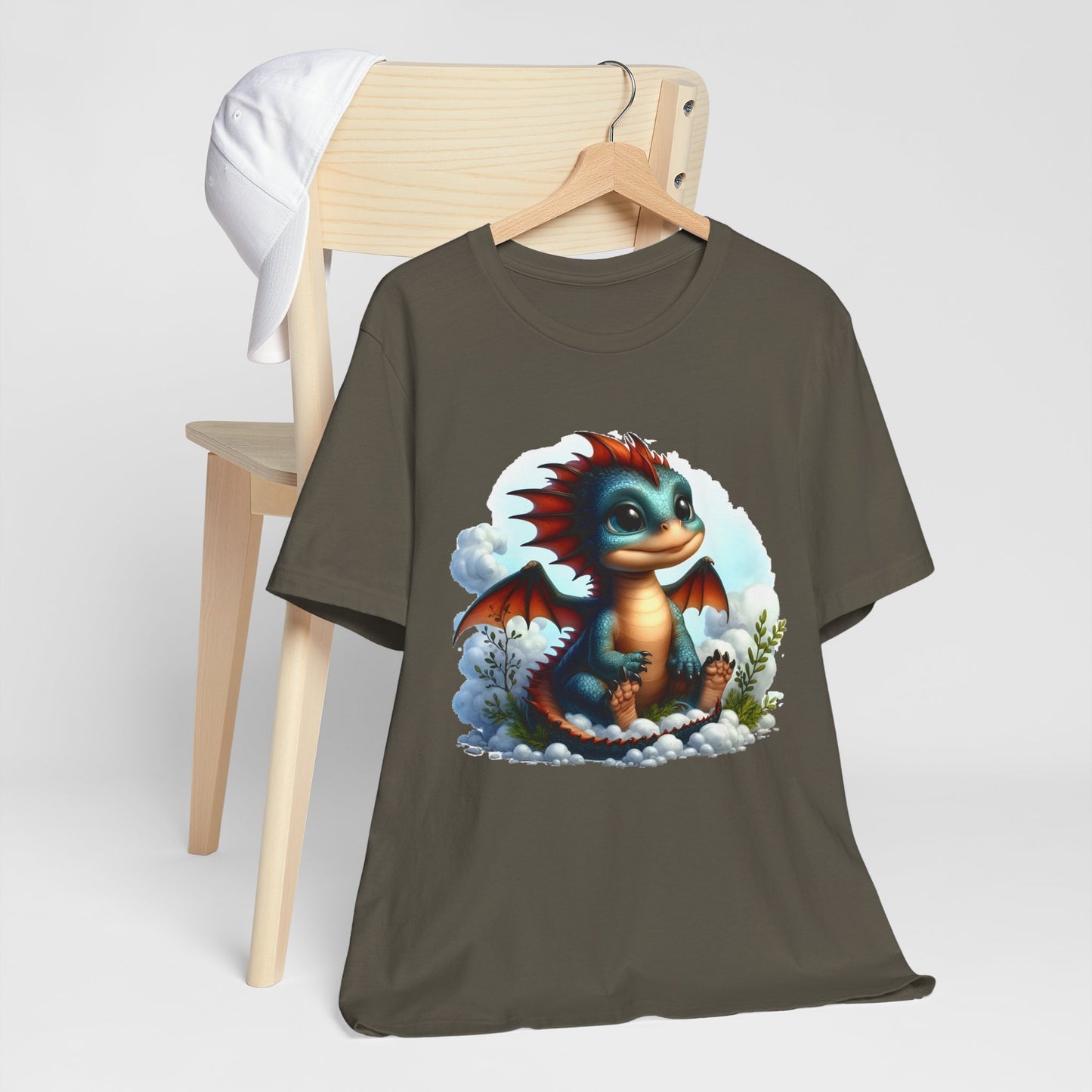 Baby Dragon T-Shirt - Whimsical Creature Art Tee, Unisex, Soft Cotton - Perfect for Fantasy and Dragon Enthusiasts