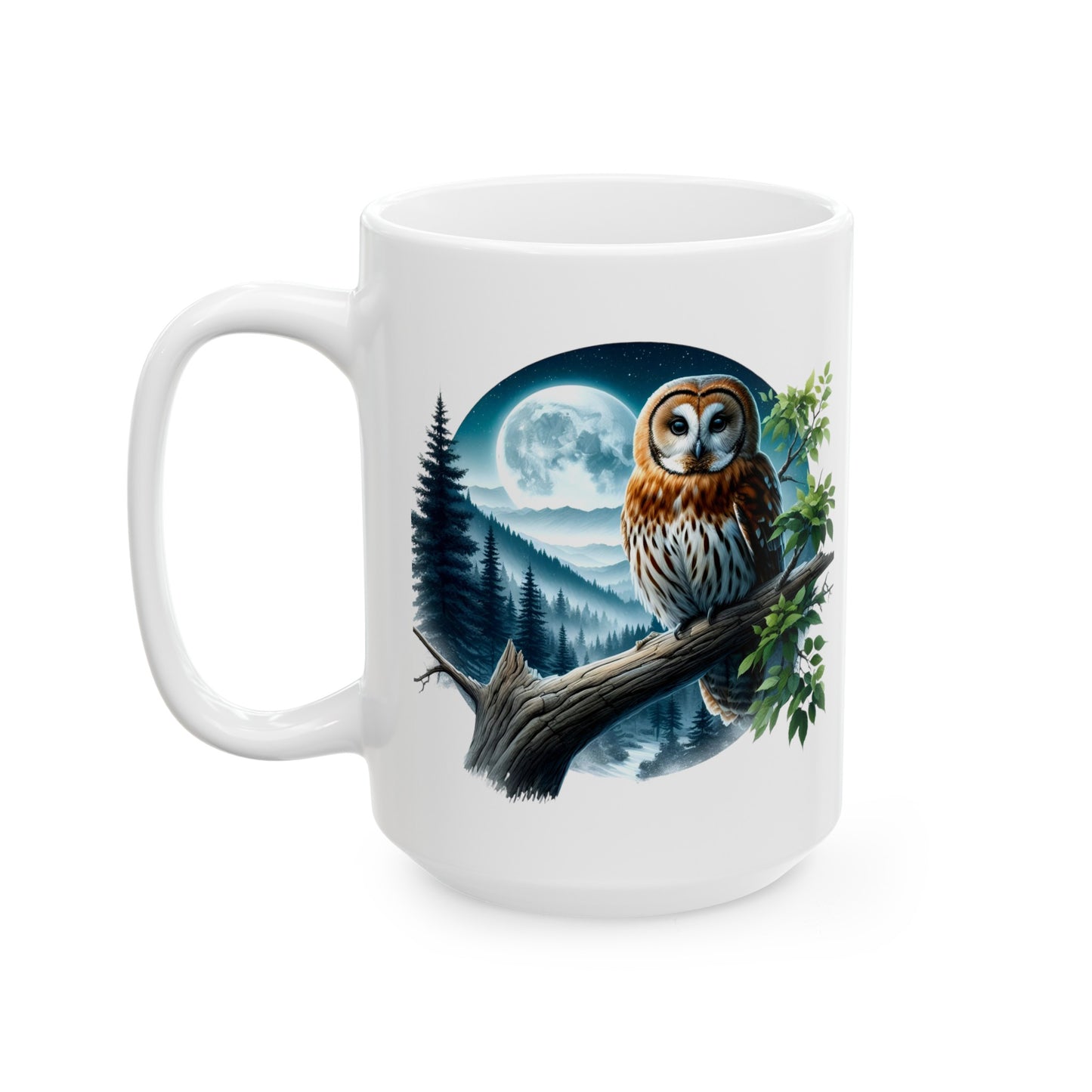 Mystical Owl Mug Collection - Magical Forest Owl Art, Multiple Sizes - Ideal Gift for Nature Enthusiasts