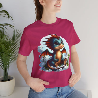 Baby Dragon T-Shirt - Whimsical Creature Art Tee, Unisex, Soft Cotton - Perfect for Fantasy and Dragon Enthusiasts