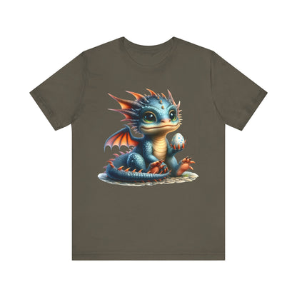 Baby Dragon T-Shirt - Whimsical Creature Art Tee, Unisex, Soft Cotton - Perfect for Fantasy and Dragon Enthusiasts