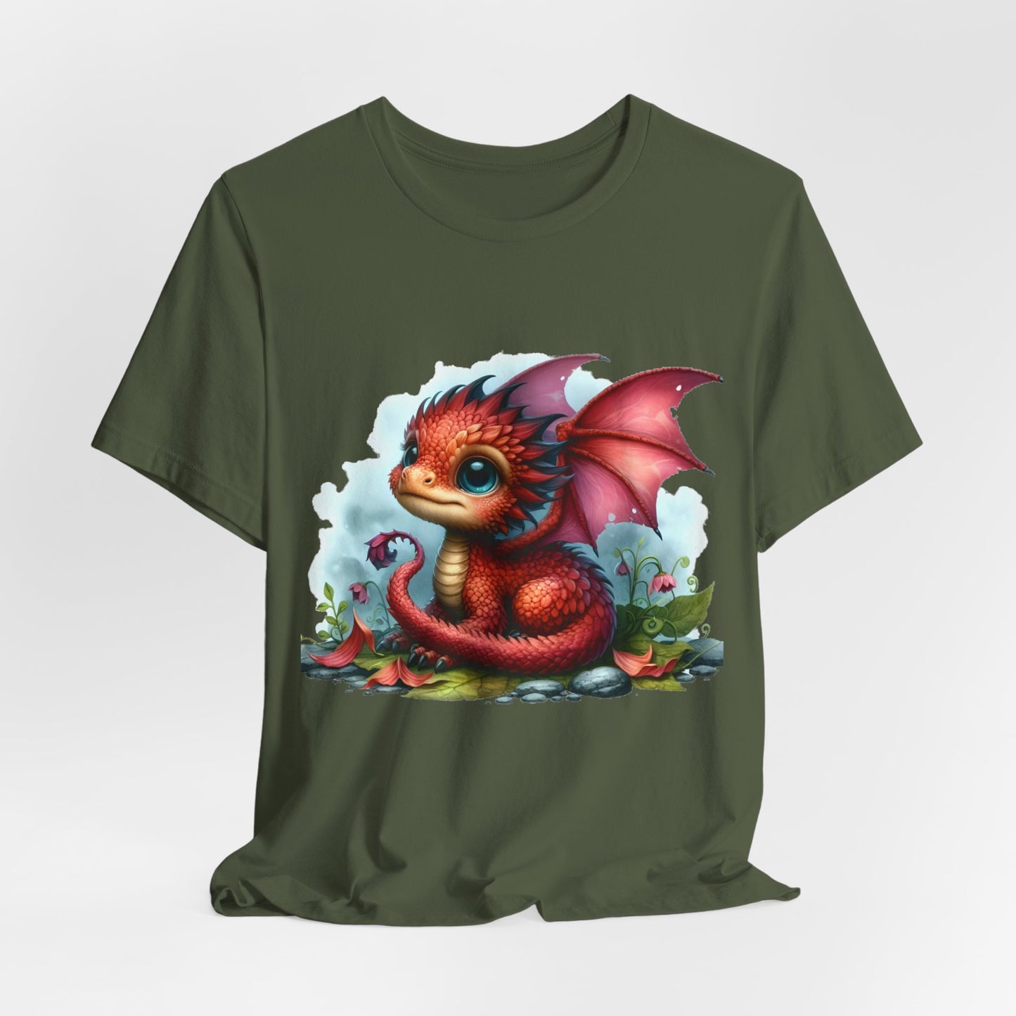 Baby Dragon T-Shirt - Whimsical Creature Art Tee, Unisex, Soft Cotton - Perfect for Fantasy and Dragon Enthusiasts