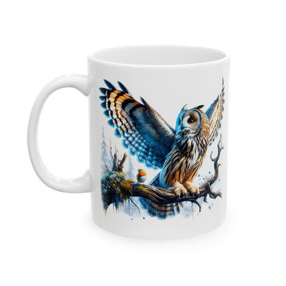 Mystical Owl Mug Collection - Magical Forest Owl Art, Multiple Sizes - Ideal Gift for Nature Enthusiasts