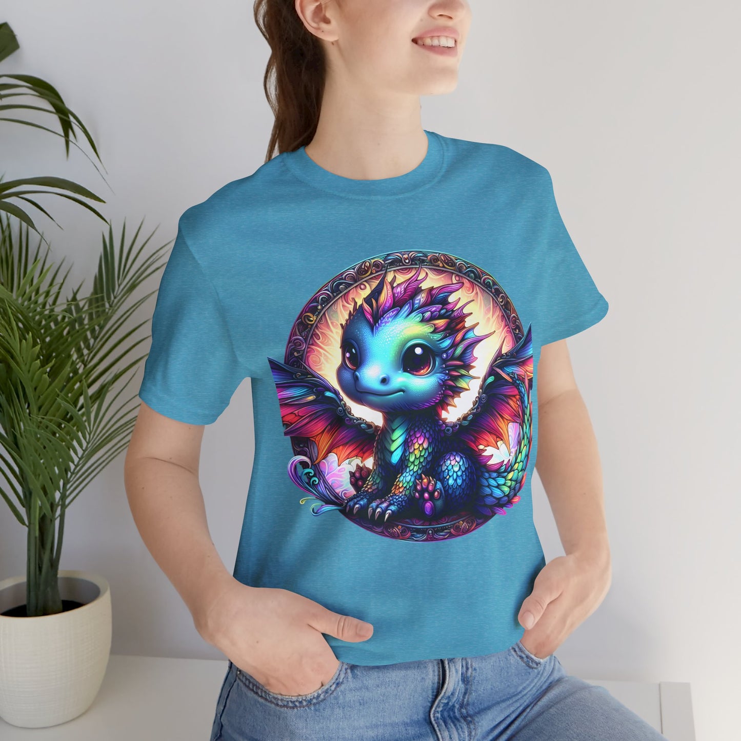 Baby Dragon T-Shirt - Whimsical Creature Art Tee, Unisex, Soft Cotton - Perfect for Fantasy and Dragon Enthusiasts