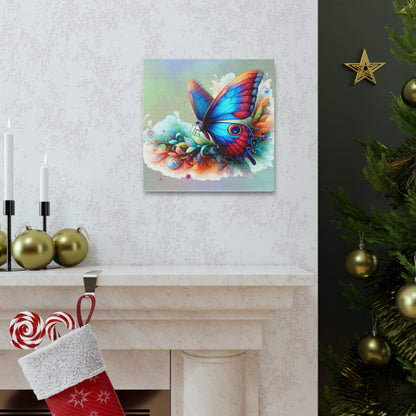 Butterfly Canvas Print - Ethereal Flight Art, Available in Multiple Sizes