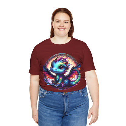 Baby Dragon T-Shirt - Whimsical Creature Art Tee, Unisex, Soft Cotton - Perfect for Fantasy and Dragon Enthusiasts