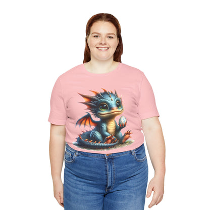 Baby Dragon T-Shirt - Whimsical Creature Art Tee, Unisex, Soft Cotton - Perfect for Fantasy and Dragon Enthusiasts