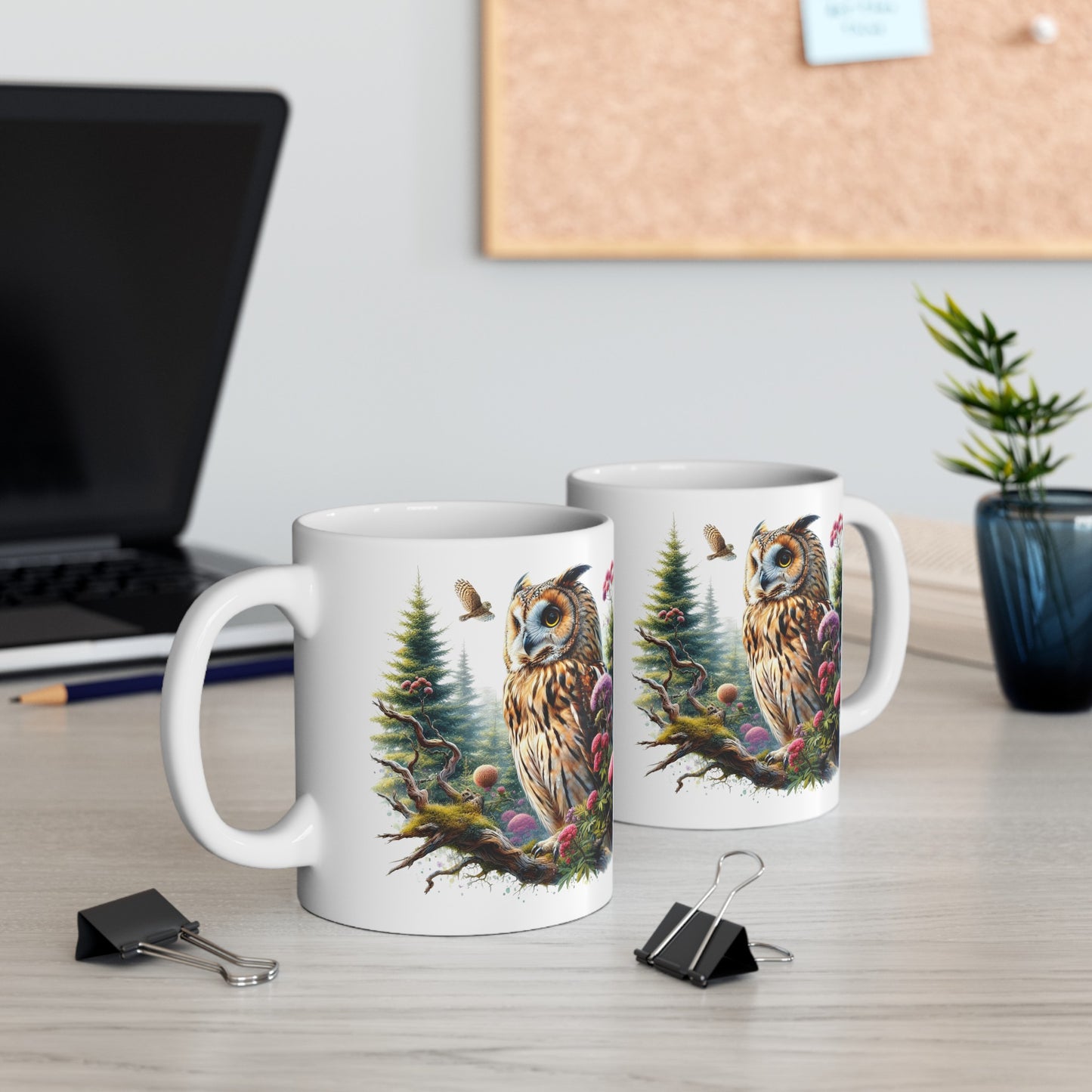 Mystical Owl Mug Collection - Magical Forest Owl Art, Multiple Sizes - Ideal Gift for Nature Enthusiasts